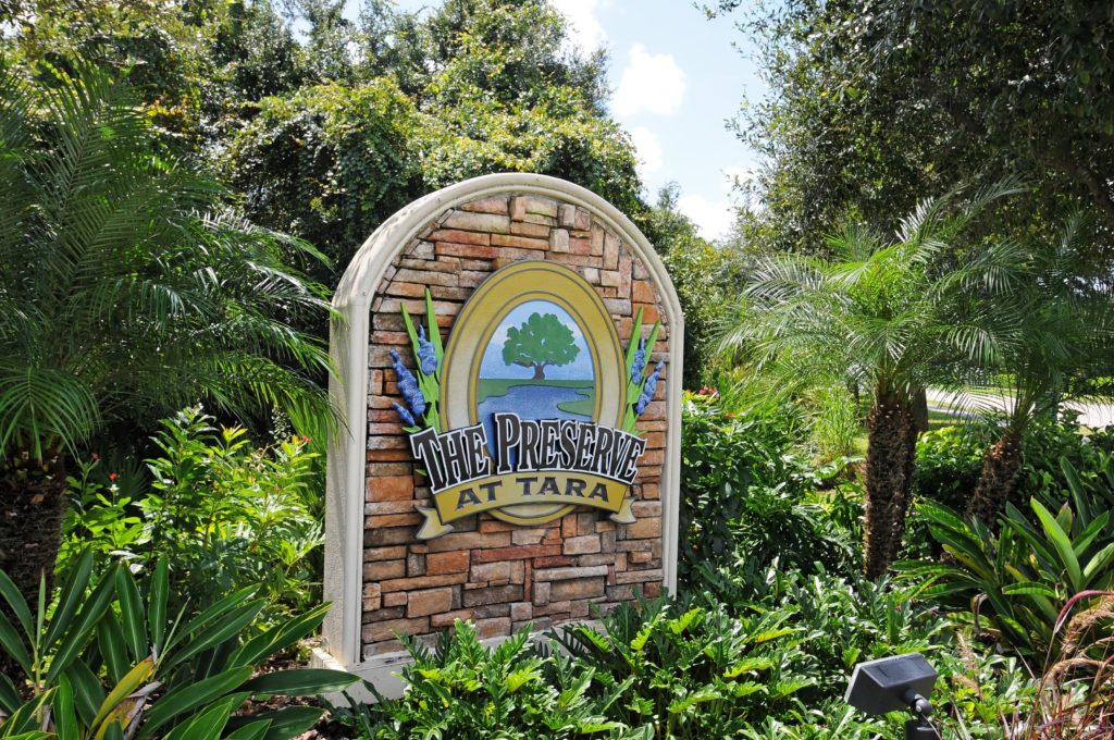 The Preserve at Tara in Bradenton Entrance Sign